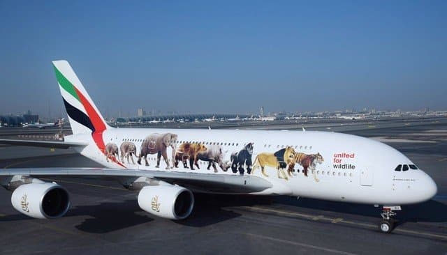 Emirates’ super jumbo message against the illegal wildlife trade