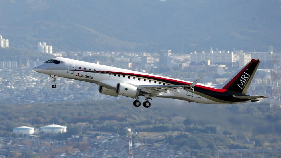 Japan's first passenger jet makes maiden test flight 