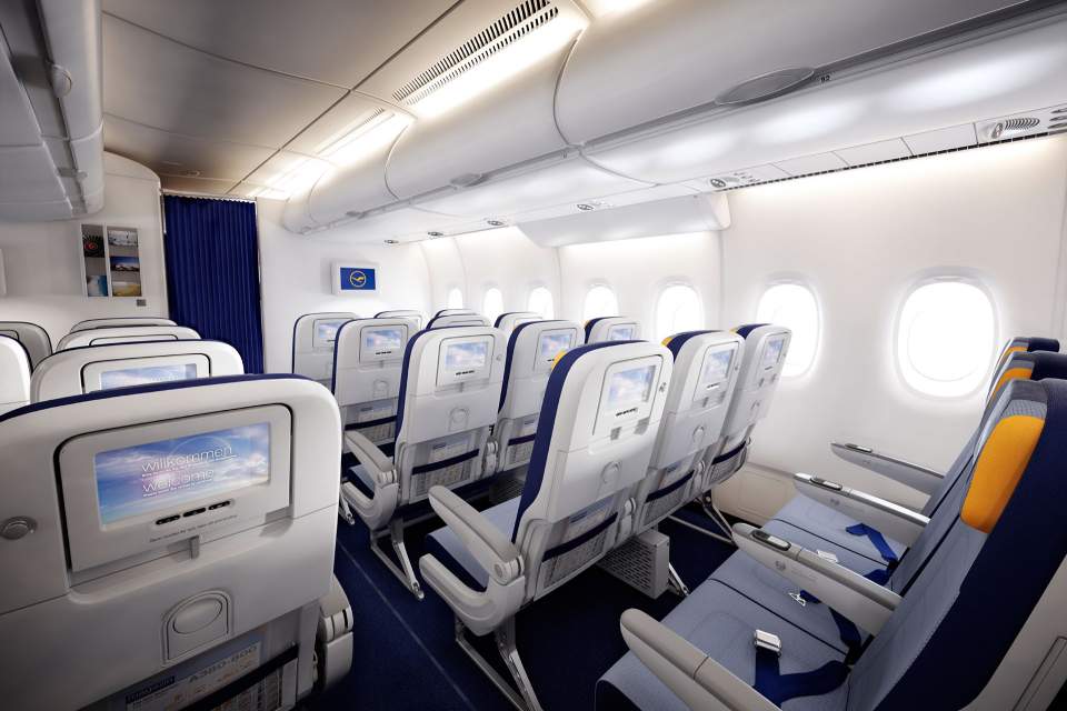 Cabin Interior - 10 Facts You Should Know About Lufthansa (Courtesy : Lufthansa)