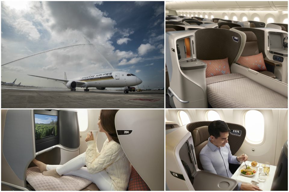 Singapore Airlines Unveils New Regional Cabin Products fitted on its new Boeing 787-10
