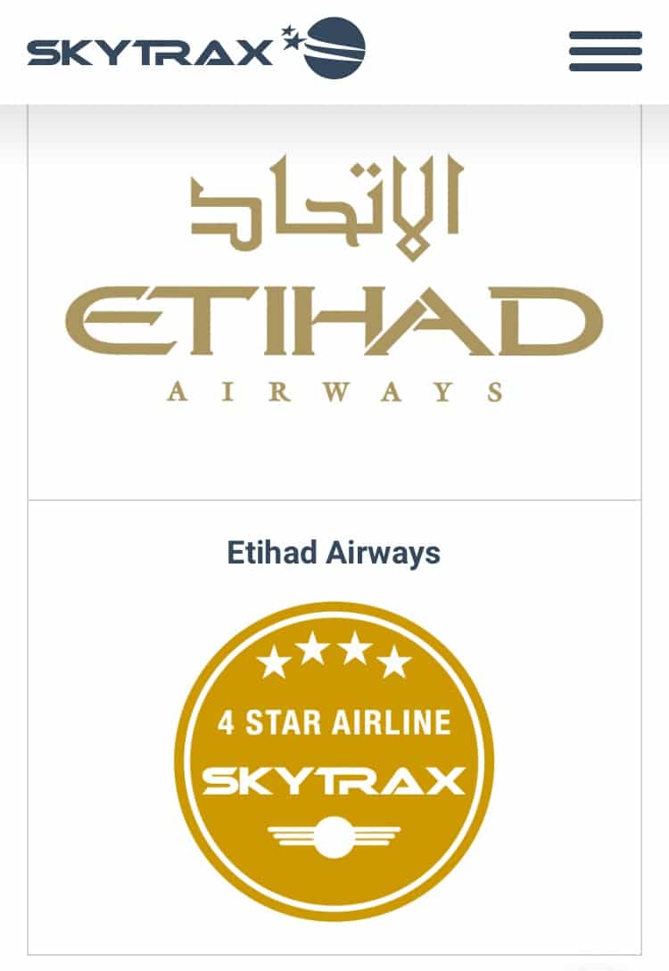 Etihad Airways Loses Skytrax 5Star Rating ? Jetline Marvel