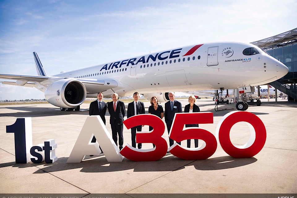 Air France takes delivery of its first A350 XWB