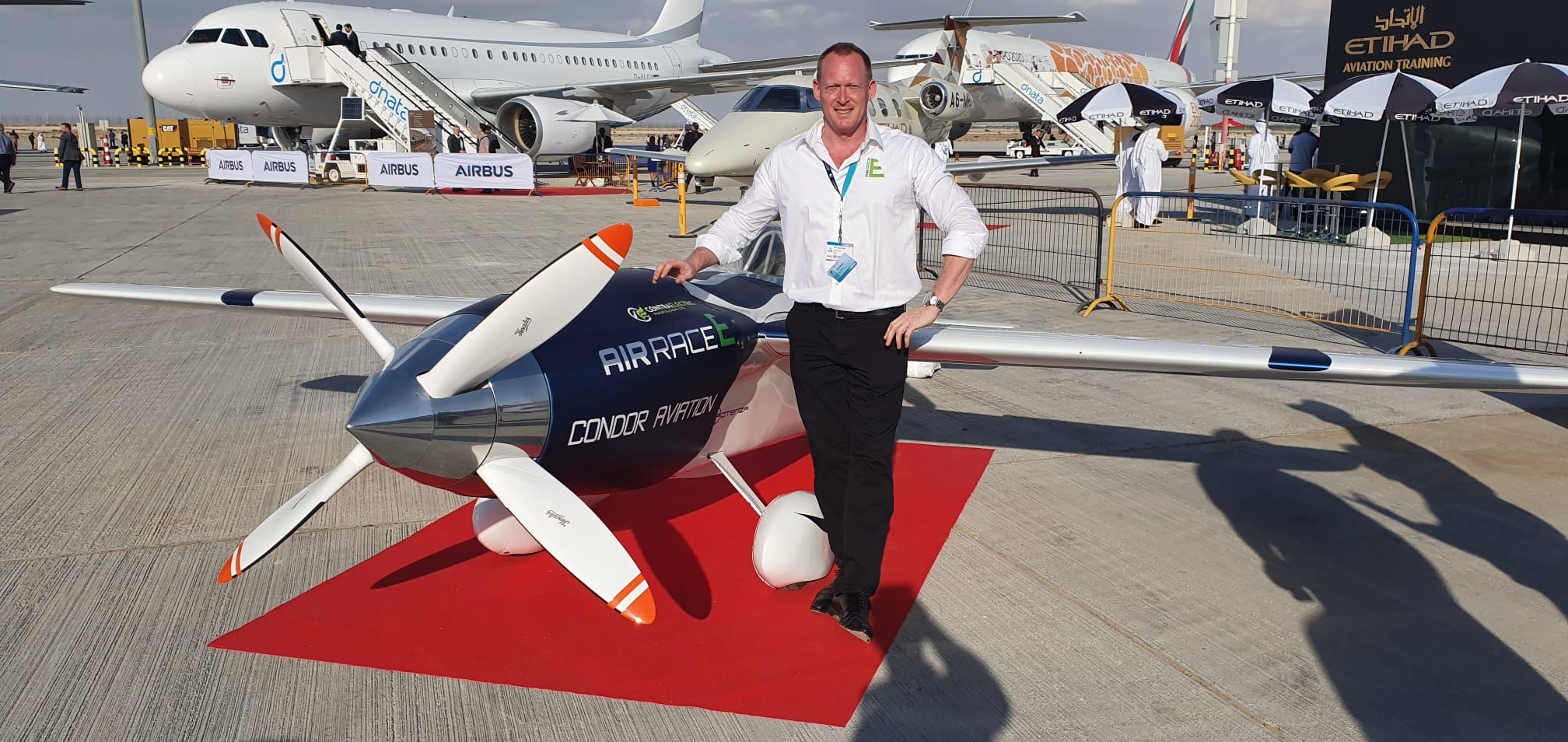 World’s first electric race plane unveiled at Dubai Airshow