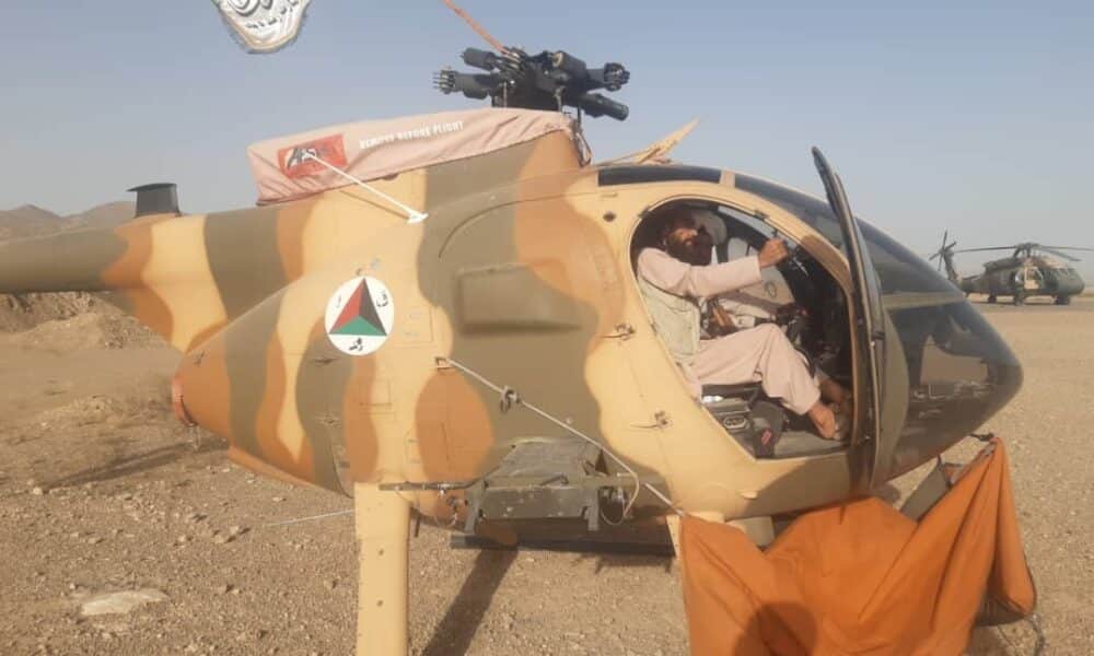 Taliban's Showing gleefully seized a US helicopter