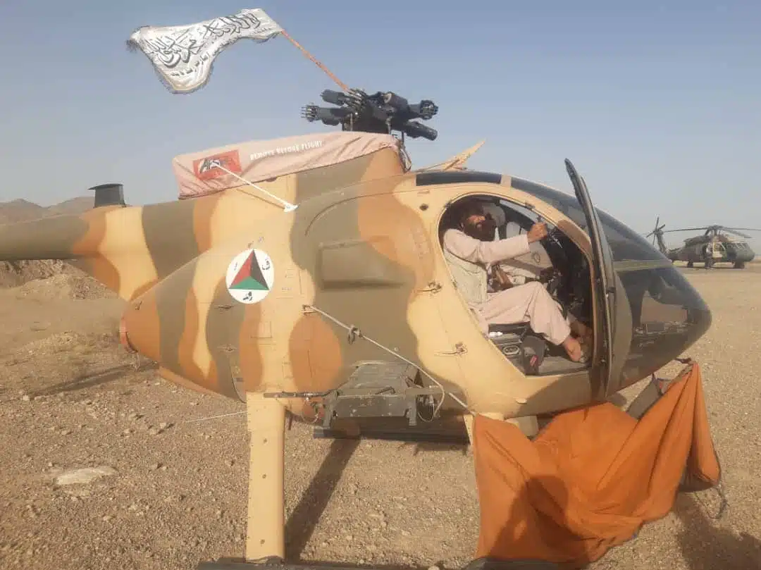 Taliban's Showing gleefully seized a US helicopter