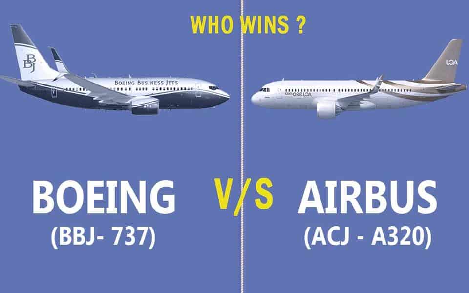 The comparison of ACJ 320neo vs BBJ 737 max 8