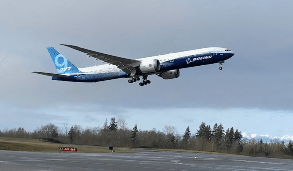 The Boeing 777X will make its debut at the Dubai Airshow 2021.
