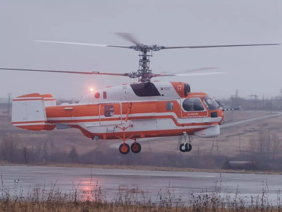 Rostec Started Flight Tests of the Upgraded Ka-32A11M Fire-fighting Helicopter