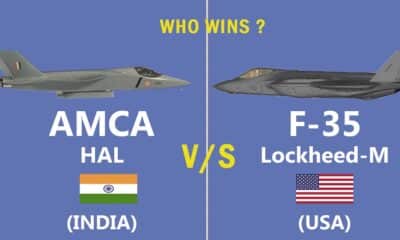 Comparison of the fifth generation Indian Concept AMCA fighter with the American-built F35 aircraft
