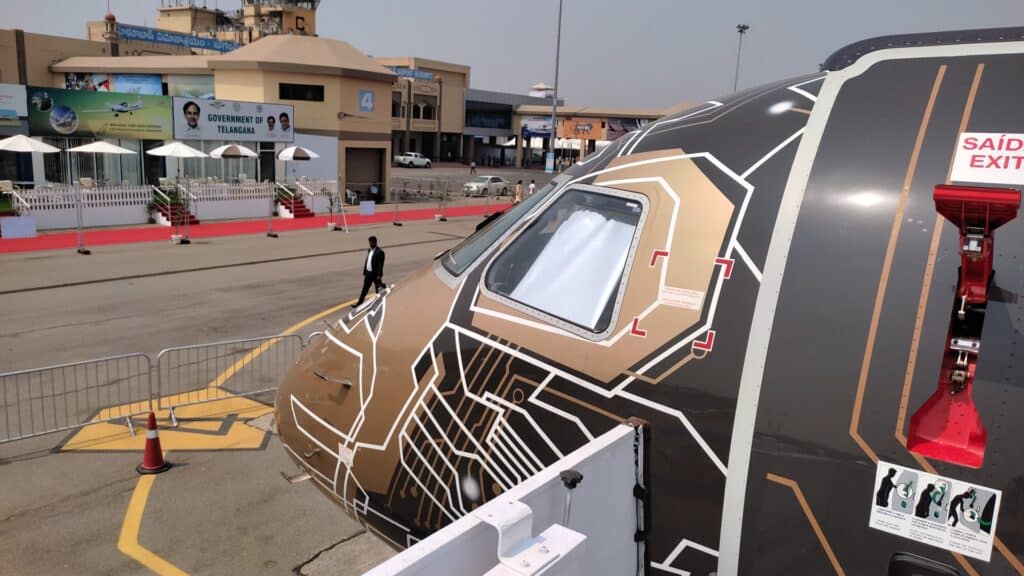 Embraer displays cutting-edge E195-E2 at wings India 