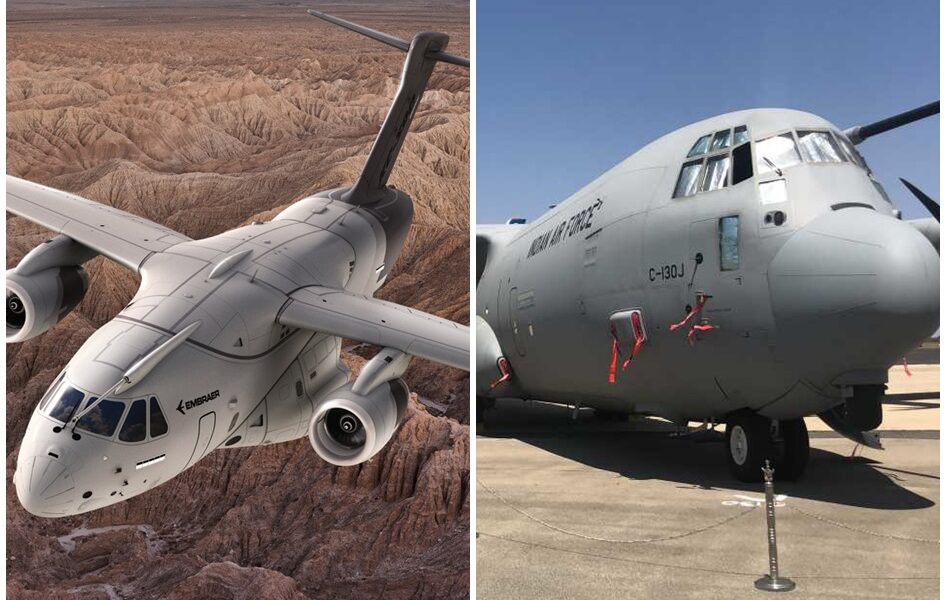 Comparison of the Embraer KC-390 Vs the Lockheed Martin C-130J cargo plane.