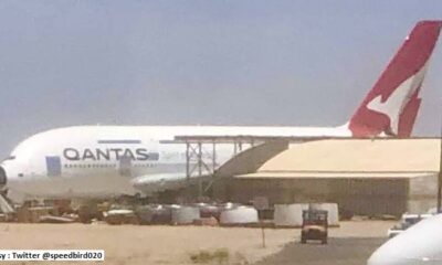 A 13-year-old Qantas Airbus A380 is being scrapped in Victorville.