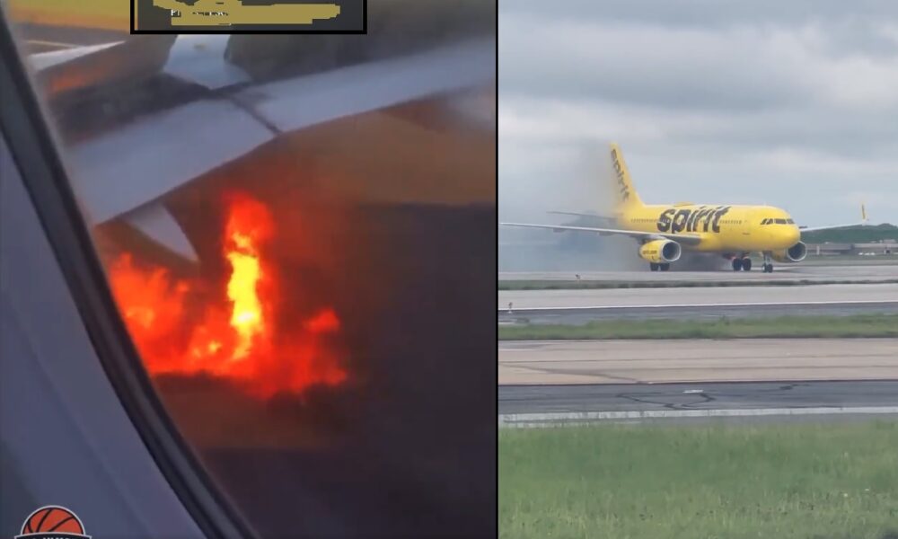 Spirit Airlines plane caught fire after landing at Atlanta Airport