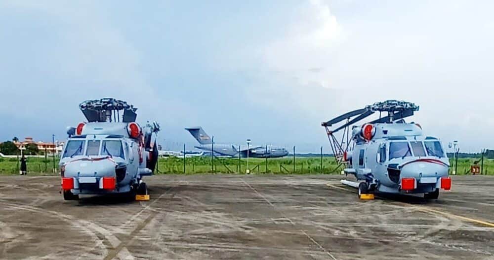 The first MH-60 Romeos for the Indian navy have arrived in Kochi,