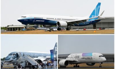 Total sales of Boeing, Airbus, and Embraer at Farnborough Airshow 2022