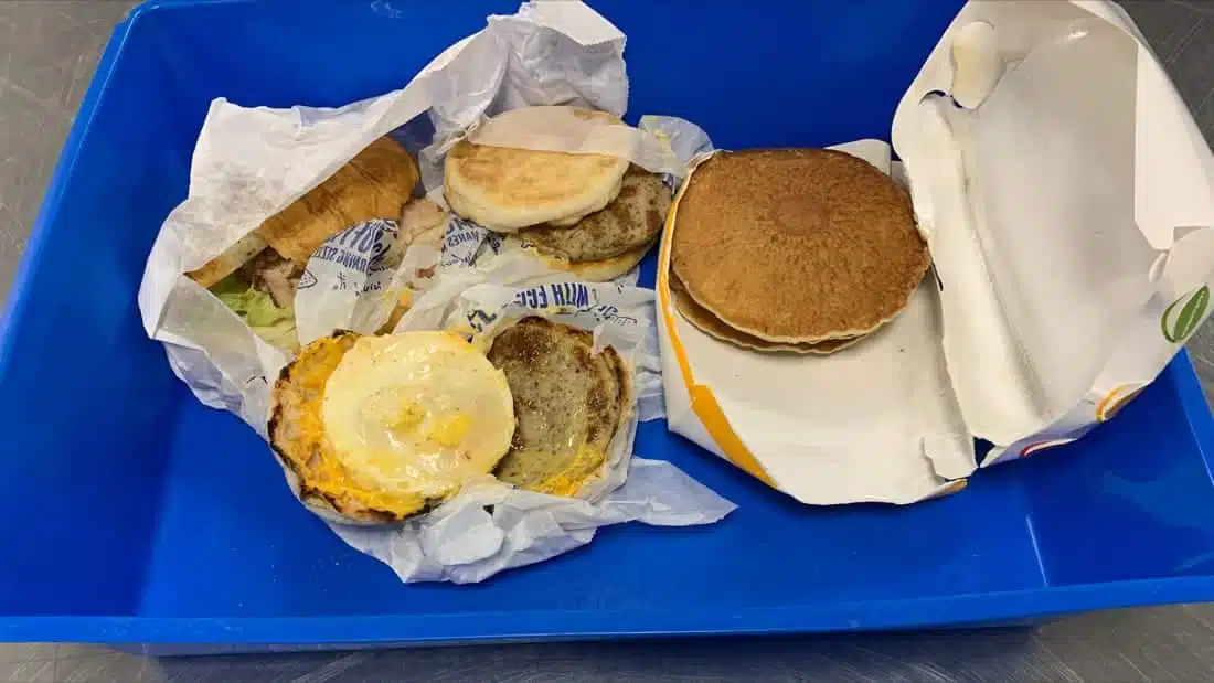An airport fined a traveler $1,874 over 2 McMuffins discovered in their luggage