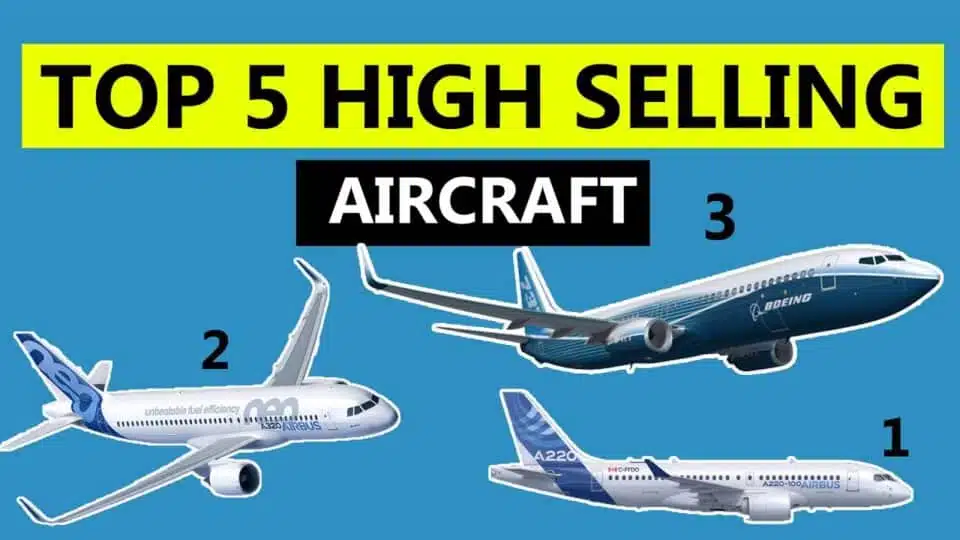 Top 5 selling Narrow Body aircraft