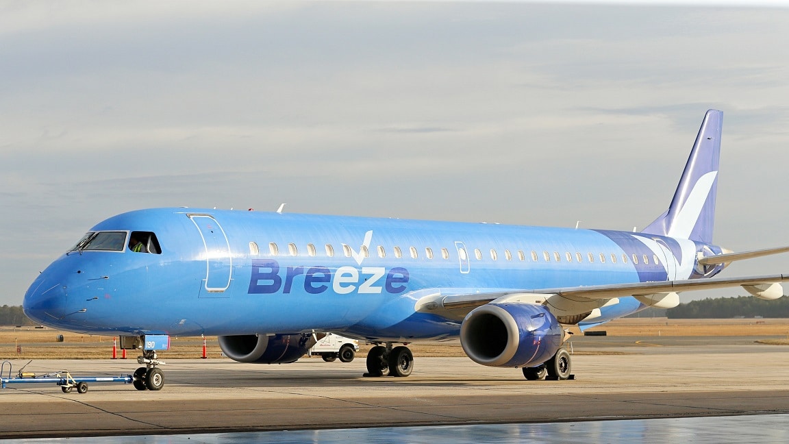 Breeze Airways Introduces Service from Raleigh-Durham to Hartford, New Orleans and Providence