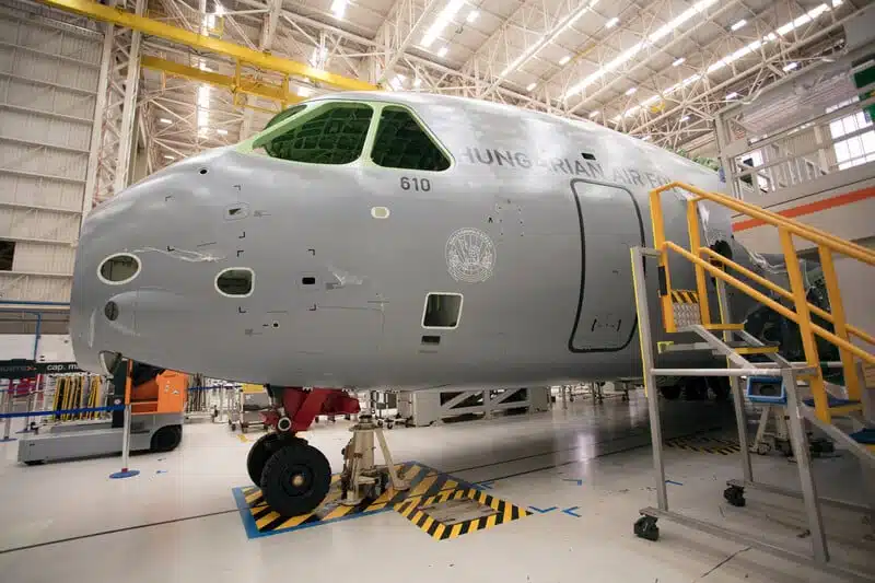 Embraer advances in the production of the first KC-390 Millennium for Hungary