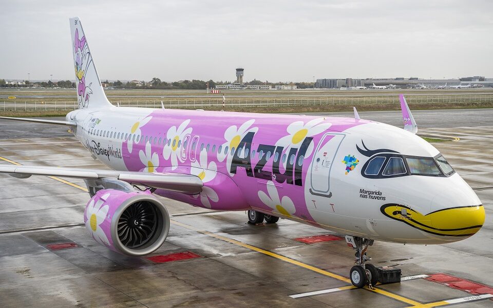 Airbus shared 'Dasiy Duck' images from Azul Linhas airline.
