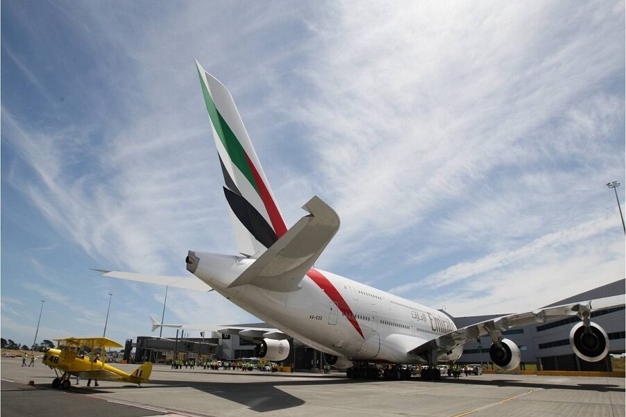 Emirates’ A380 touches down in New Zealand