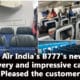 The B777's new livery and impressive cabin of Air India pleased the customers.
