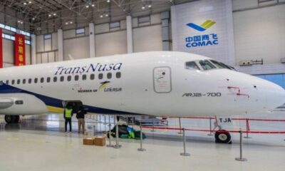 1st Overseas Delivery: Indonesia's TransNusa Airlines Receives COMAC ARJ21