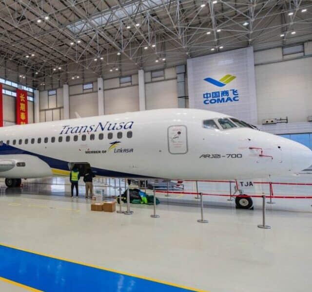 1st Overseas Delivery: Indonesia's TransNusa Airlines Receives COMAC ARJ21