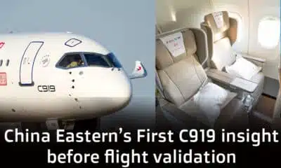 The C919 from China Eastern Airlines has begun its final verification flight.