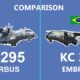 Aircraft comparisons between the Brazilian built Embraer KC 390 and the European Airbus C 295