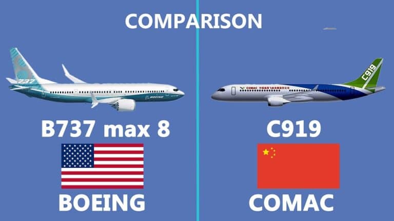 Aircraft Comparisons Between The Chinese-built Comac C919 And The ...