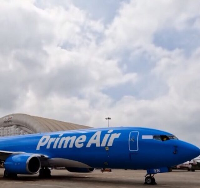 Amazon established its own transport fleet in India.