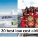 Top 20 low-cost airlines for 2023