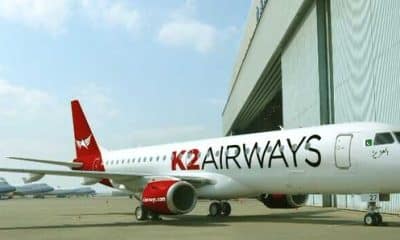 Pakistan's K2 Airways acquires its first aircraft, an E190
