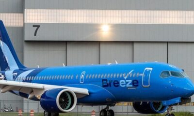 Breeze Begins Airbus A220 Flights To Cincinnati