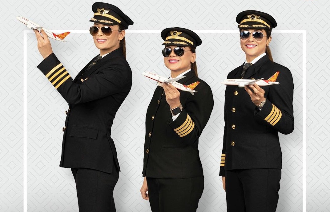 This airline has a larger proportion of female pilots than other airlines.