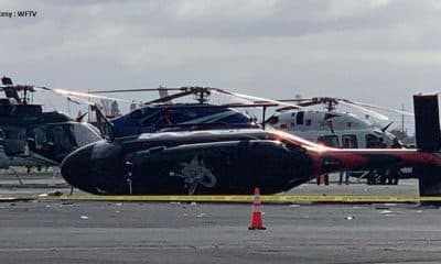 Thief Trying to steal $7.5 million helicopter and crashed it during an attempted robbery at an airport.