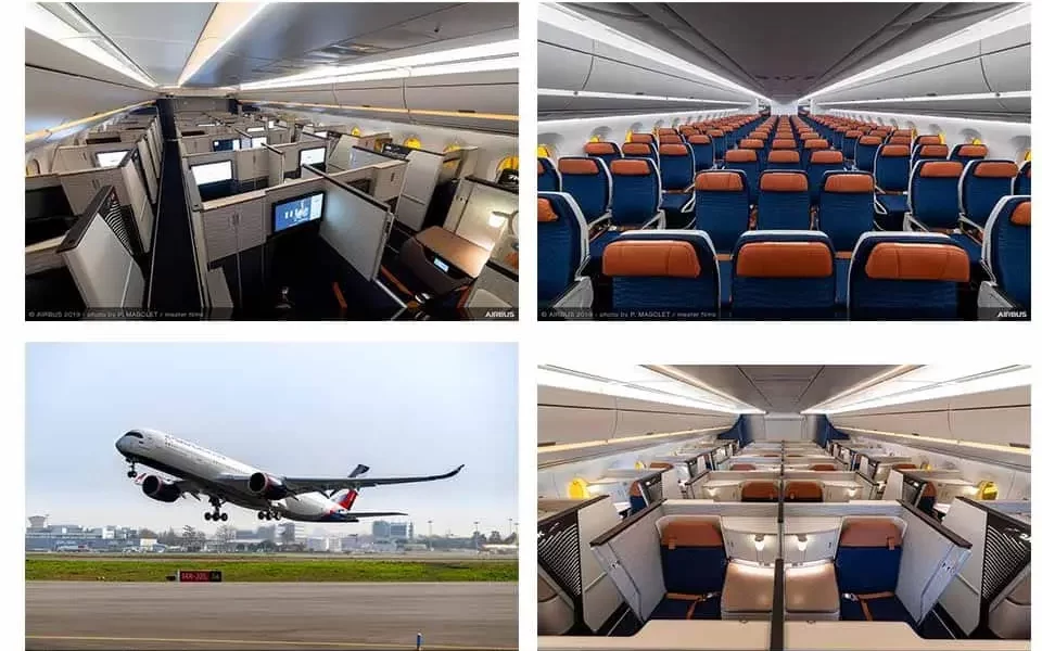 This could be Air India's upcoming A350 cabin, which will definitely draw attention.