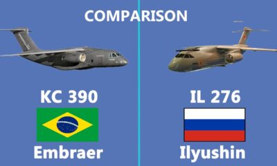 Comparison of the Brazil's Embraer KC-390 Vs Russian Ilyushin Il-276 cargo plane
