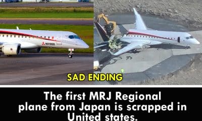 The first MRJ Regional plane from Japan is scrapped in United states. After the programme had terminated