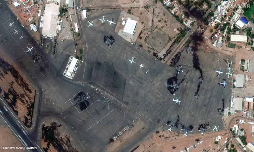 13 airplanes were destroyed at Khartoum Airport in Sudan during the Conflict.