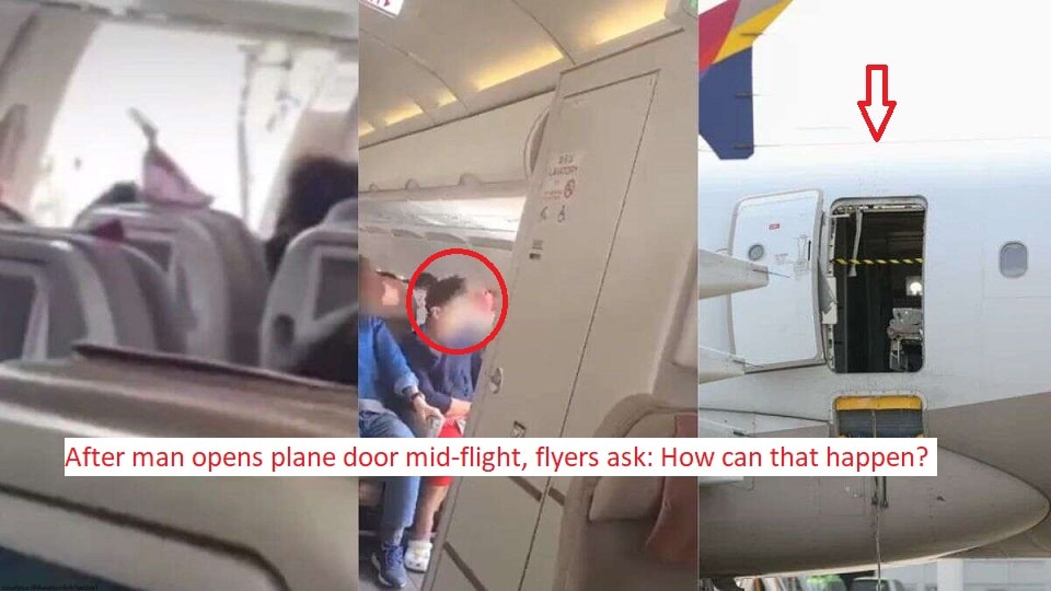 After man opens plane door mid-flight, flyers ask: How can that happen?