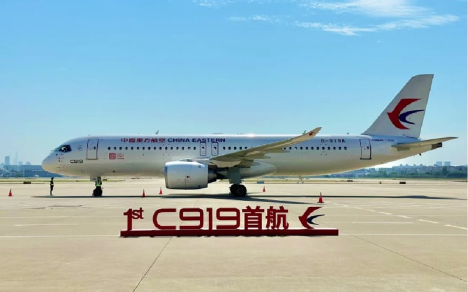 Milestones of China's first homegrown jetliner's commercial debut with the C919