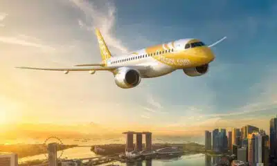 Singapore Airlines subsidy Scoot selects Embraer E190-E2 lease arrangement with Azorra.