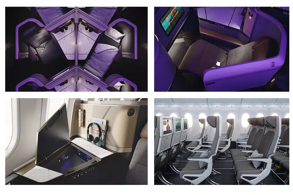 Etihad displayed its New Business Class seats on a brand-new Boeing 787 Dreamliner.
