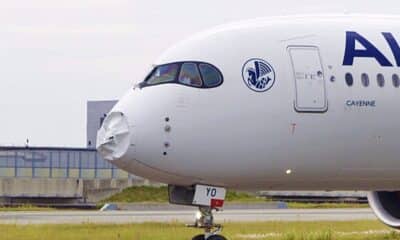 Bird strike crushes nose of Air France Airbus A350 in Osaka