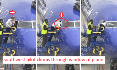 Southwest pilot climbs through cockpit window after being locked out of the plane