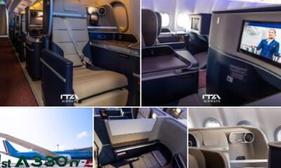 "Experience Luxury and Elegance: Unveiling the Exquisite Business Class Interiors of ITA Airways' New Airbus A330neo"