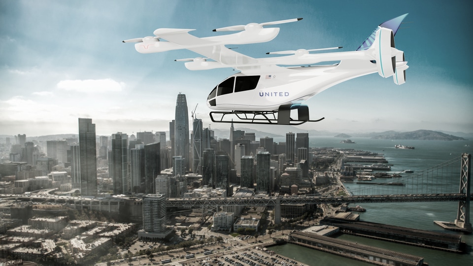 United Airlines and Eve Air Mobility  announce eVTOL aircraft service in San Francisco