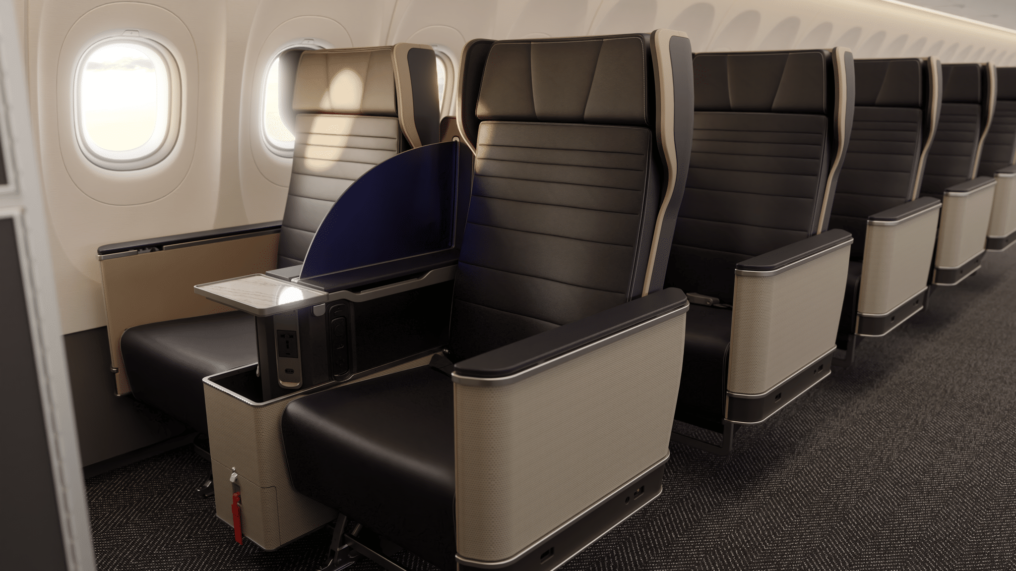 United Airlines debuts Wireless Charging Onboard and New Domestic First Seat